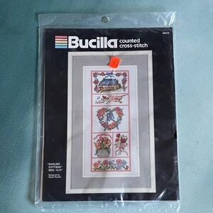 Bucilla Vintage English Cottage Counted Cross Stitch Kit 7” by 15”